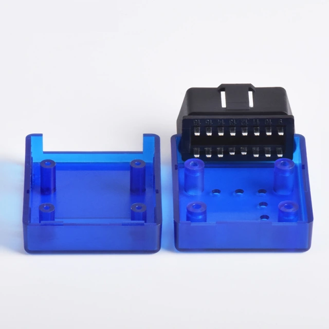 Automotive OBD 16 pin connector OBD2 plug  OBDII Bluetooth 327 housing  J1962M  plug