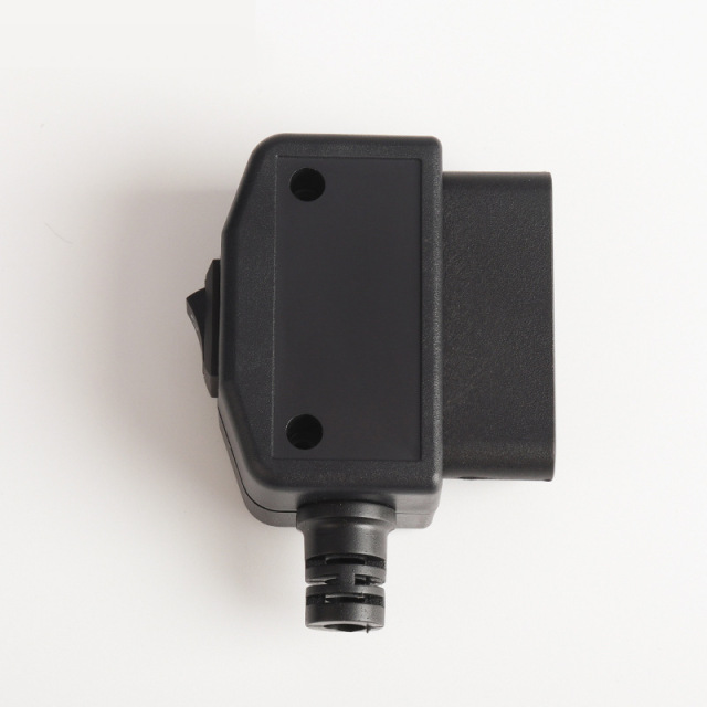 Automotive OBD2 16 pin male connector OBD housing with plug+shell+SR+switch key+screw