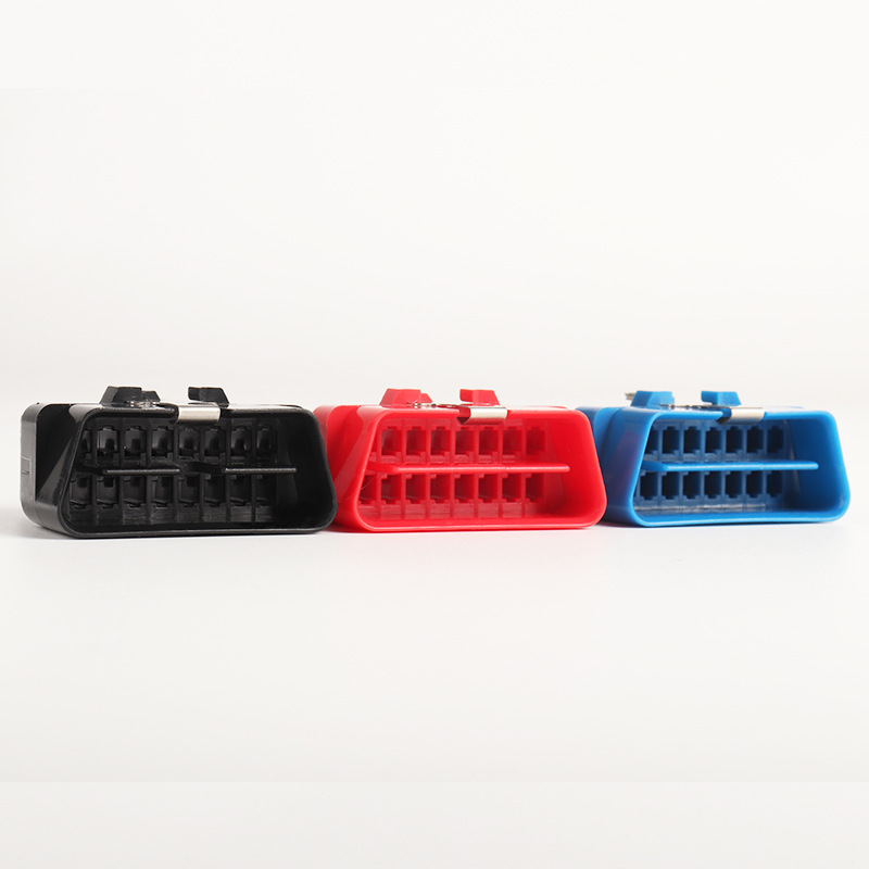 OBD male connector, OBD2 male plug connector, automotive assembly accessory with 16 terminals