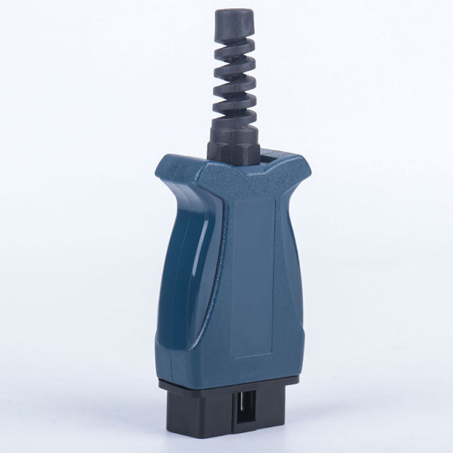 Car OBD2 16 pin male connector  OBD housing with plug+shell+SR+screw