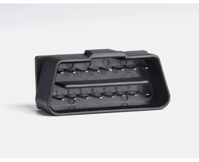 Automotive OBD2 16PIN male plug mini headphone case OBDII connector J1962M plug