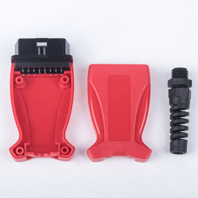 Car OBD2 16 pin male connector  OBD housing with plug+shell+SR+screw