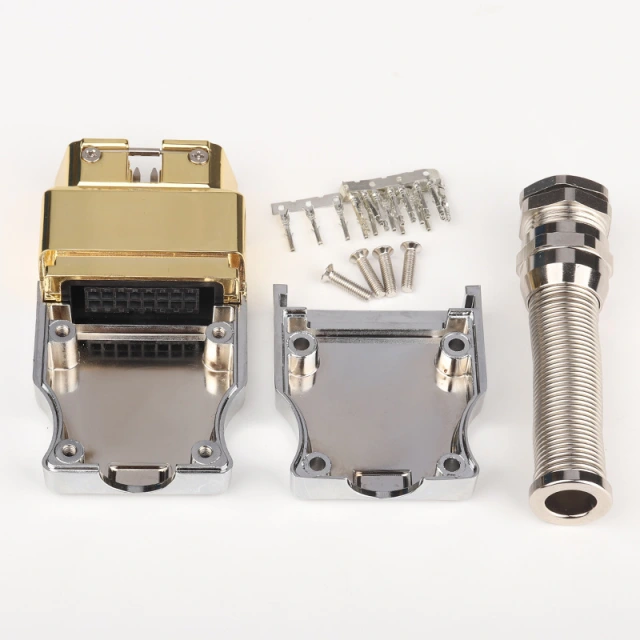 Metal OBD 16 pin male connector assembled metal OBD connector zinc alloy OBD male plug