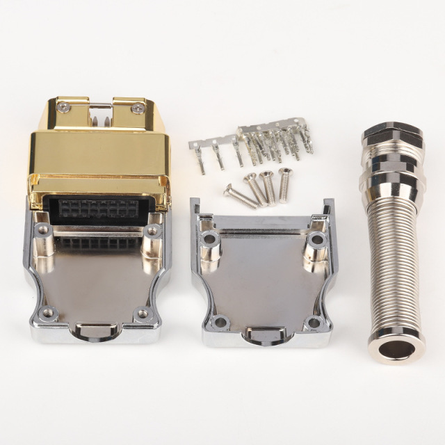 Metal OBD 16 pin male connector assembled metal OBD connector zinc alloy OBD male plug