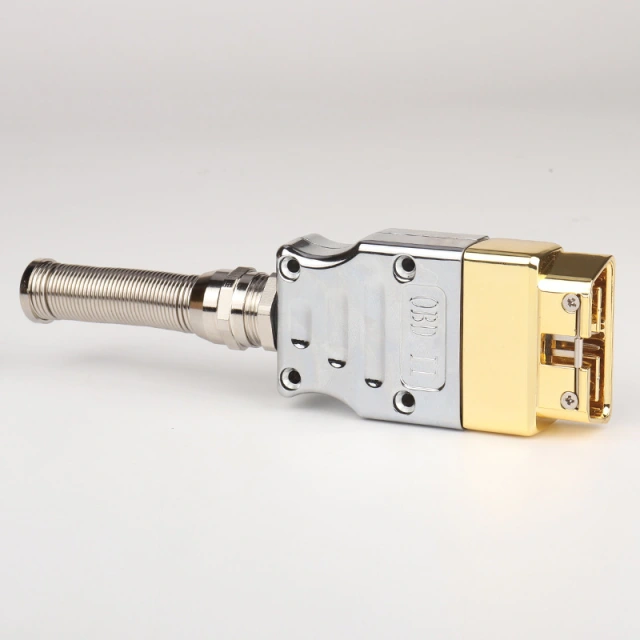 Metal OBD 16 pin male connector assembled metal OBD connector zinc alloy OBD male plug