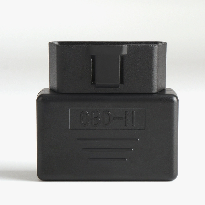 Automotive OBD2 male connector OBD plug assembly type housing without holes, snap fastener without screws