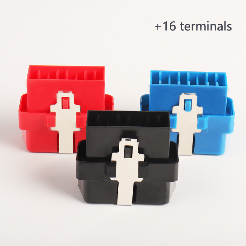 OBD male connector, OBD2 male plug connector, automotive assembly accessory with 16 terminals