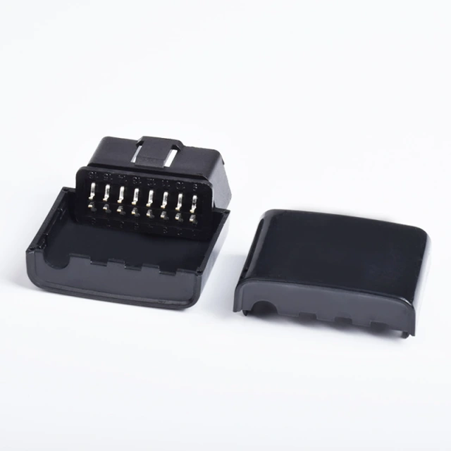 Automotive OBD2 male connector folding male plug modification housing assembly type OBDII plug