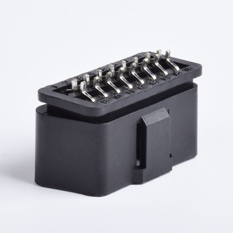 Folded OBD2 male connector, 12V  OBDII 16 PIN plug