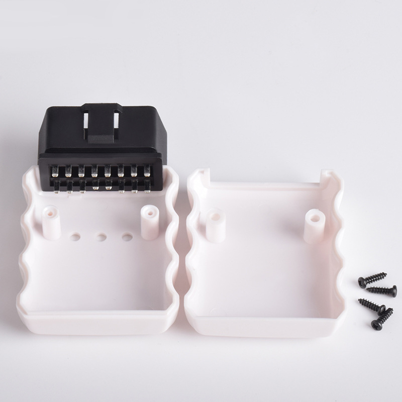 Car OBD interface plug 16 pin male connector  J1962M OBDII Bluetooth ELM327 housing