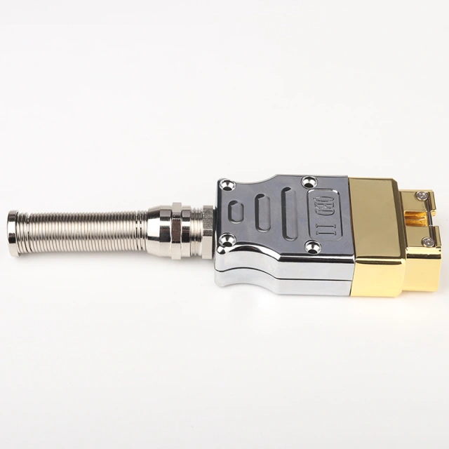 Metal OBD 16 pin male connector assembled metal OBD connector zinc alloy OBD male plug