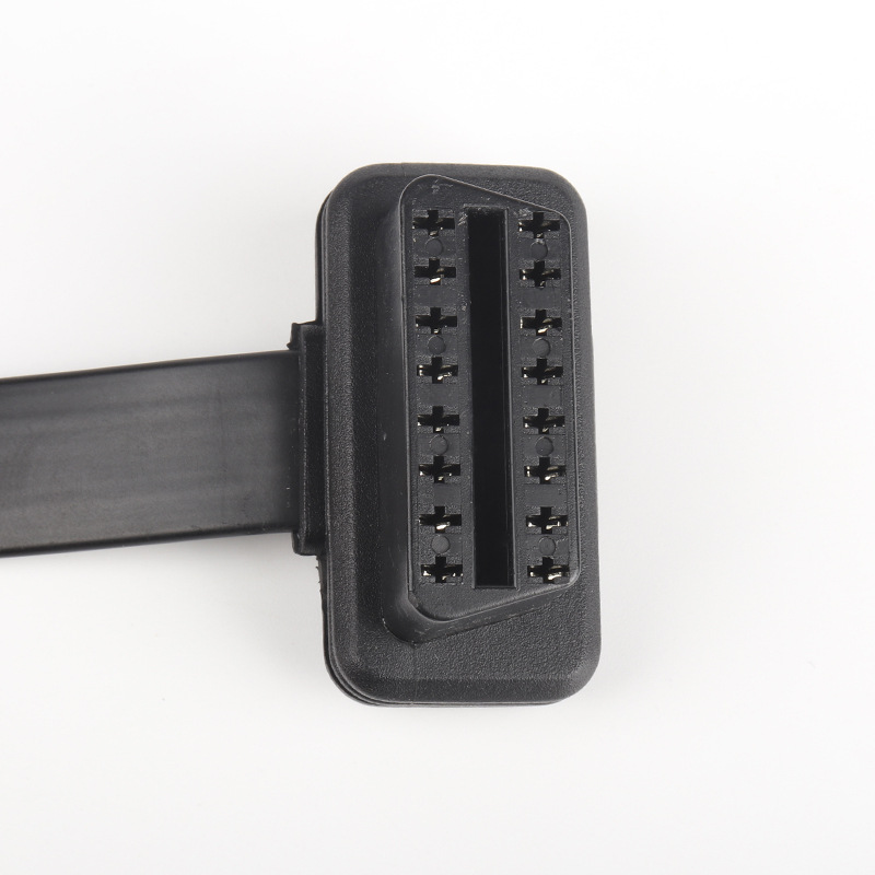 0.3m 0.6m 1m 3m 5m 10m Automobile OBD2 male to female extended cable flat  OBD  16 pin 16 core cable