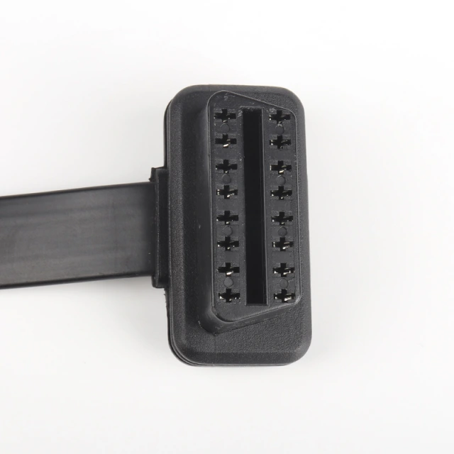 0.3m 0.6m 1m 3m 5m 10m Automobile OBD2 male to female extended cable flat  OBD  16 pin 16 core cable