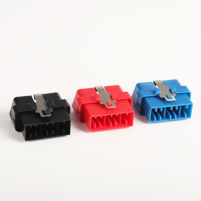 OBD male connector, OBD2 male plug connector, automotive assembly accessory with 16 terminals
