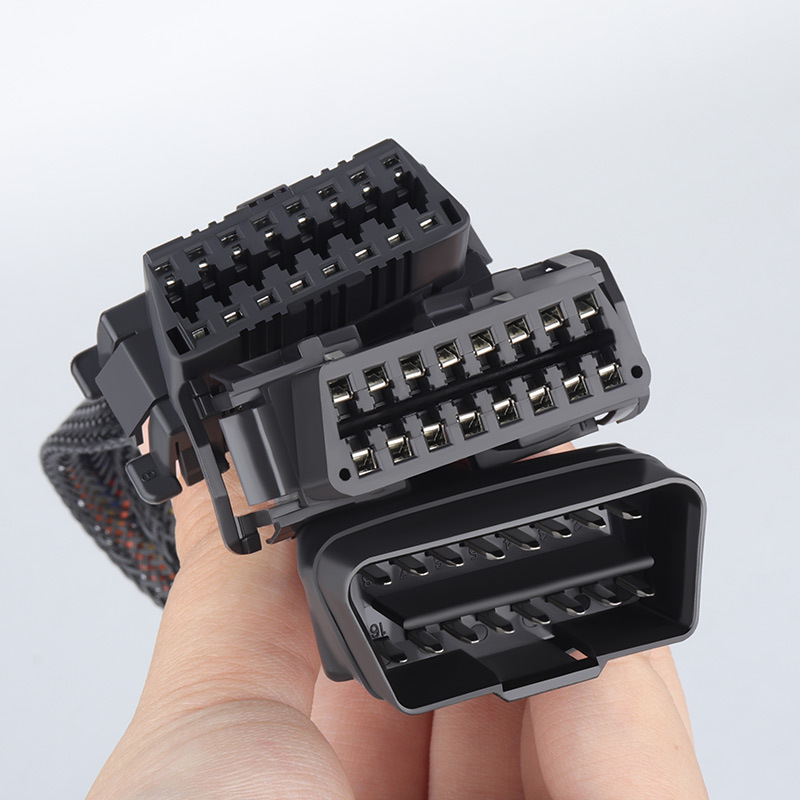 OBD2 16pin  1 male  to  2  female splitter  Y  cable OBDII  CABLE