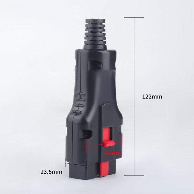 Automotive OBD2 gold-plated male plug assembly OBD diagnostic interface connector OBDII 16PIN handle plug