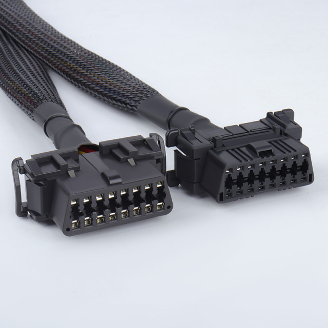 OBD2 16pin  1 male  to  2  female splitter  Y  cable OBDII  CABLE
