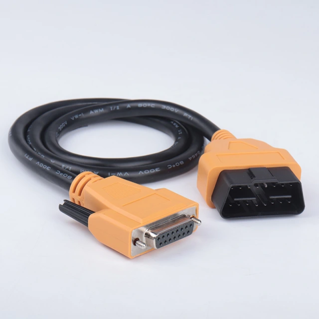 0.8M Car detection diagnostic instrument connection line obd2 16 pin to DB15 diagnostic cable