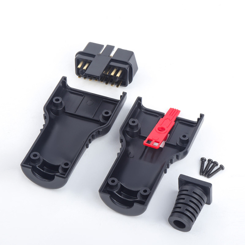 Automotive OBD2 gold-plated male plug assembly OBD diagnostic interface connector OBDII 16PIN handle plug