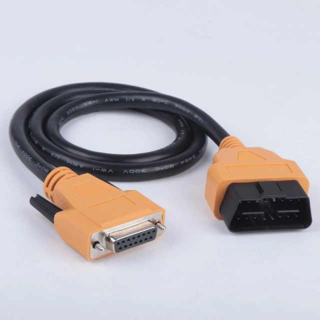 0.8M Car detection diagnostic instrument connection line obd2 16 pin to DB15 diagnostic cable