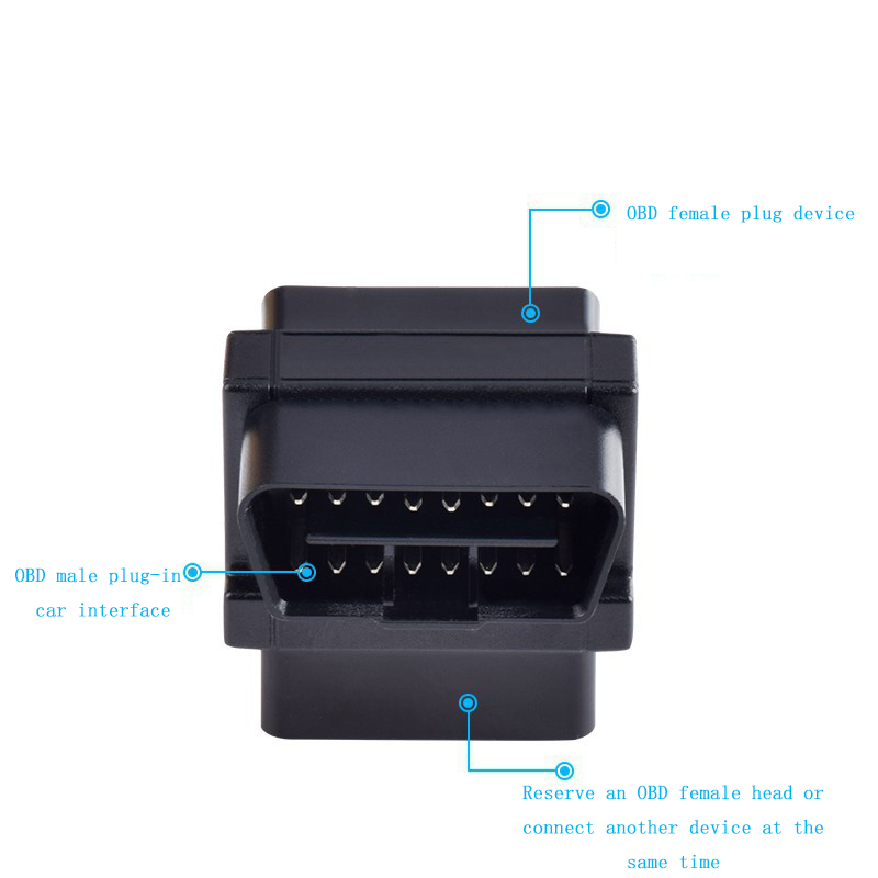 OBD2 plug universal 16-pin core splitter to connect to OBD device