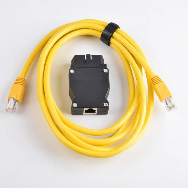 BMW ENET Cable OBD2 Interface Connector Network Crystal Head Interface