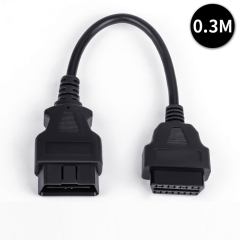 0.3M 0.5M 1.5M 3M 5M 10M 15M Car truck OBD extension cable male to female 16 core powered 16PIN OBD2 diagnostic tool cable
