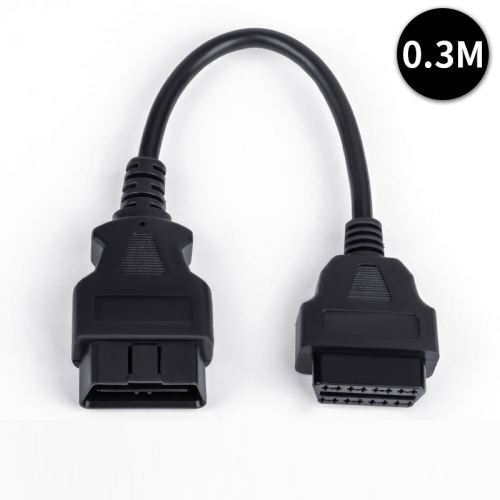 Versatile OBD-II Extension Cable for Cars and Trucks - Durable 16-Pin Male to Female Connector