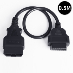 0.3M 0.5M 1.5M 3M 5M 10M 15M Car truck OBD extension cable male to female 16 core powered 16PIN OBD2 diagnostic tool cable