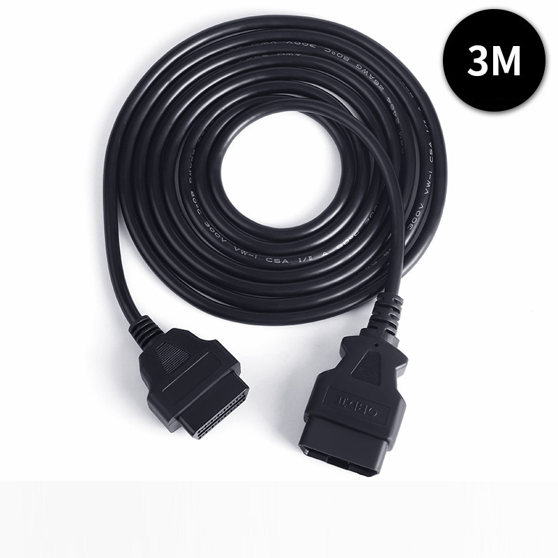 0.3M 0.5M 1.5M 3M 5M 10M 15M Car truck OBD extension cable male to female 16 core powered 16PIN OBD2 diagnostic tool cable