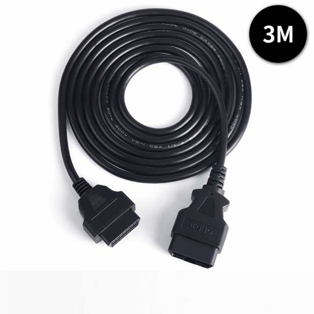 0.3M 0.5M 1.5M 3M 5M 10M 15M Car truck OBD extension cable male to female 16 core powered 16PIN OBD2 diagnostic tool cable
