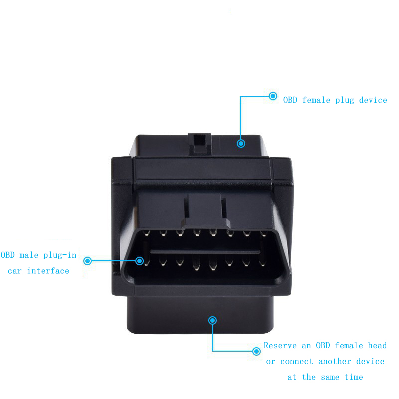 OBD2 plug universal 16-pin core splitter to connect to OBD device