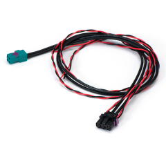 TE  replacement FAKRA mini 4-in-1 intelligent driving car cable RG174 RF coaxial low loss car  wire  harness