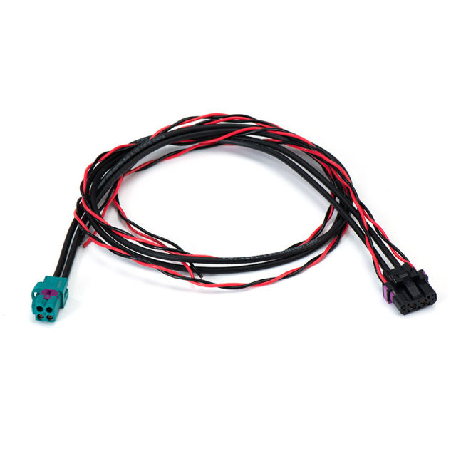 TE  replacement FAKRA mini 4-in-1 intelligent driving car cable RG174 RF coaxial low loss car  wire  harness