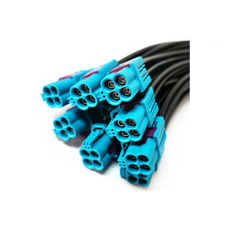 Coaxial Rosenberg Replacement MINI FAKRA Four in One cable  RF Automotive Wire Harnesses for Automotive Use
