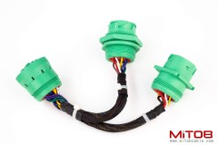 TYPE2 SAE J1939 Splitter Y Cable 9pin Data Power Extension Cable for Truck ELD GPS Tracker Diagnostic Tools
