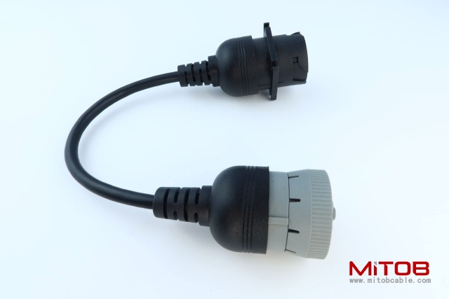 6P J1708 to Gray 9P Type 1 J1939 Cable Converting Cable 6pin to 9pin for Both J1939 Type 1 and Type 2 connectors