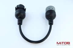 6P J1708 to Gray 9P Type 1 J1939 Cable Converting Cable 6pin to 9pin for Both J1939 Type 1 and Type 2 connectors