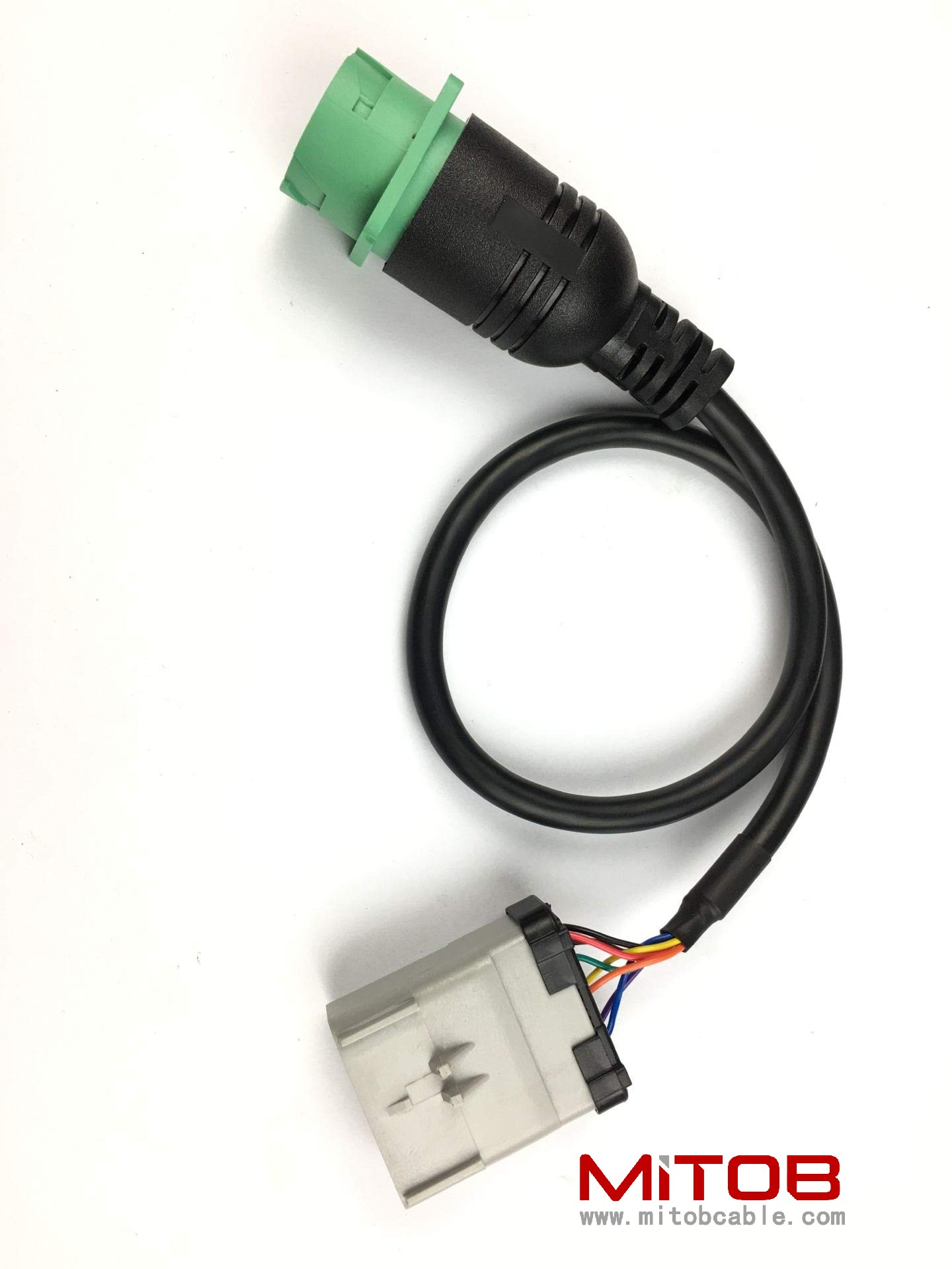 14 Way RP1226 to Type2 J1939 ELD Cable Length 24" for Freightliner