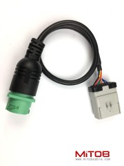 14 Way RP1226 to Type2 J1939 ELD Cable Length 24" for Freightliner