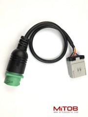 14 Way RP1226 to Type2 J1939 ELD Cable Length 24" for Freightliner