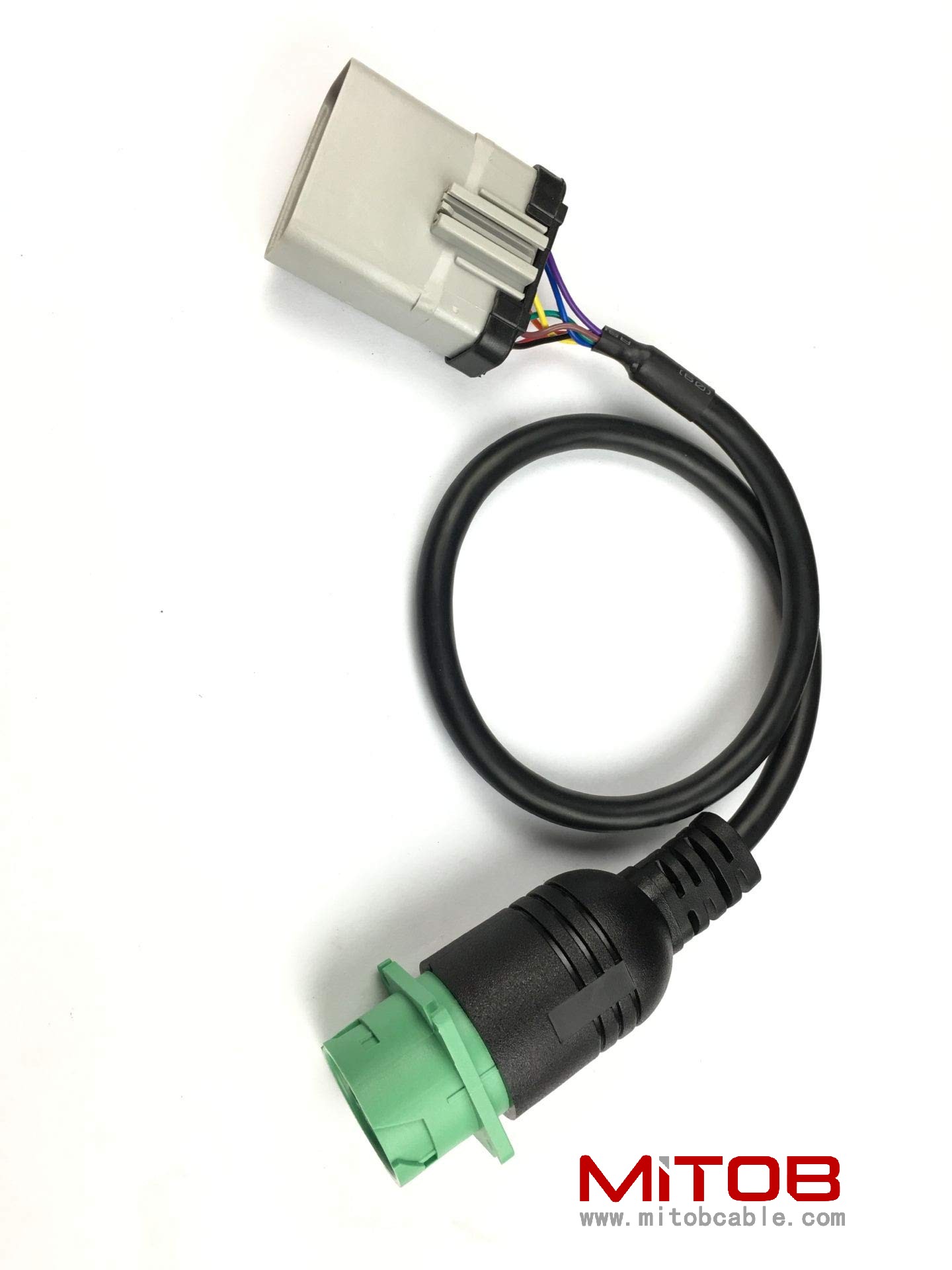 14 Way RP1226 to Type2 J1939 ELD Cable Length 24" for Freightliner