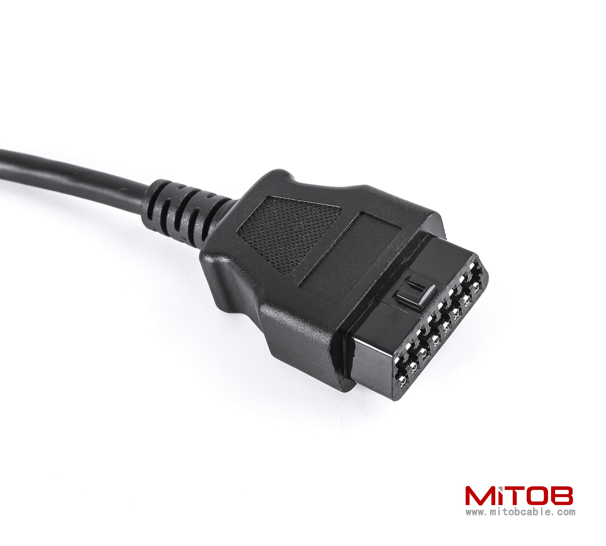 Right Angle 9pin J1939 Male to 16pin OBD2 OBDii Female Port Adapter Cable for Diagnostic Tool & ELD Tracker (J1939 to OBD2 Port)