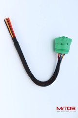 Green 9P j1939 Pigtail Cable 9PIn Male to Open End Pigtail Cable