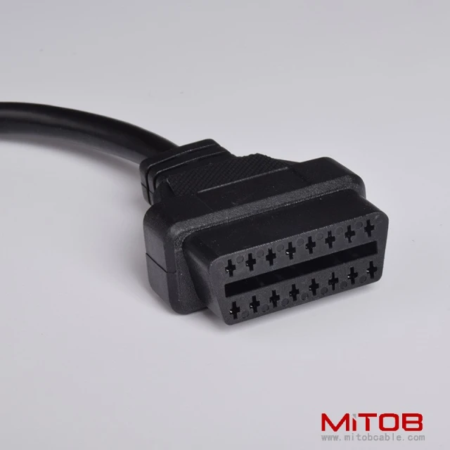 30 CM J1939 9 pin to OBD2 16pin cable for Cummins