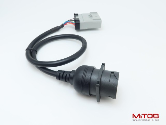 14pin RP1226 Male to J1939 Type 1 Female Black 9 Pin Connector Adapter Cable