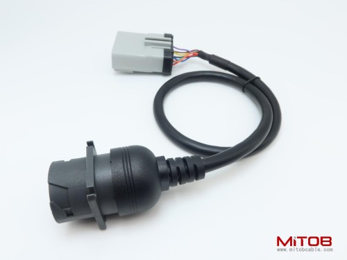 14pin RP1226 Male to J1939 Type 1 Female Black 9 Pin Connector Adapter Cable