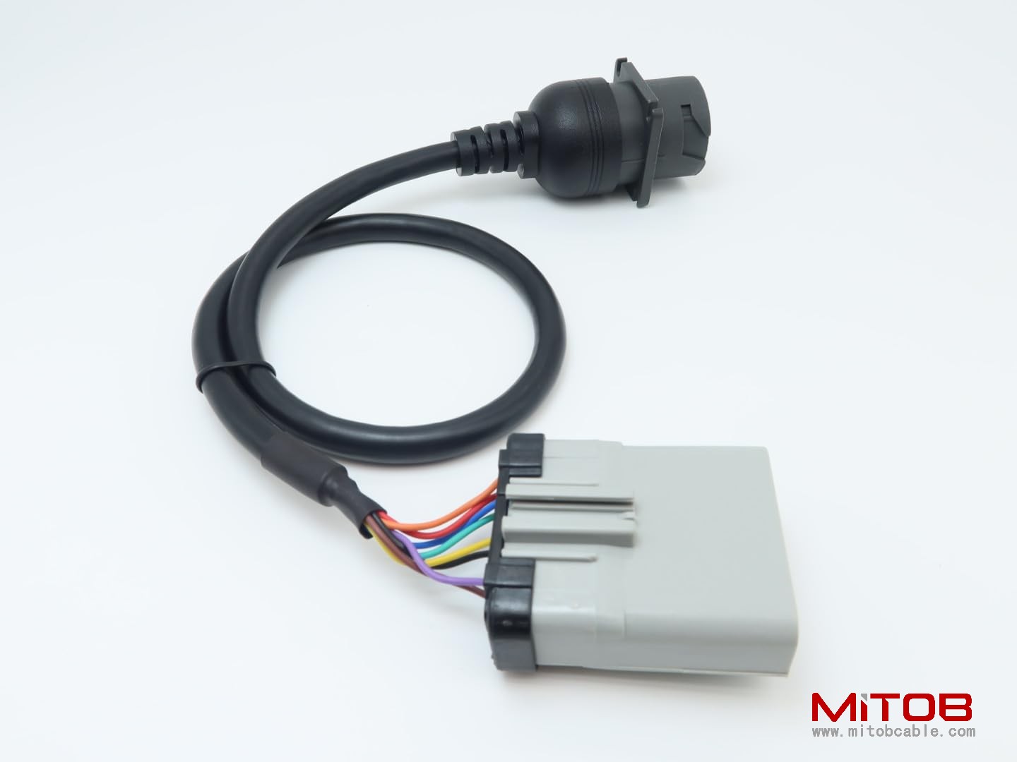 14pin RP1226 Male to J1939 Type 1 Female Black 9 Pin Connector Adapter Cable