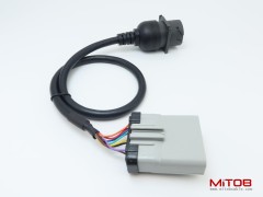 14pin RP1226 Male to J1939 Type 1 Female Black 9 Pin Connector Adapter Cable