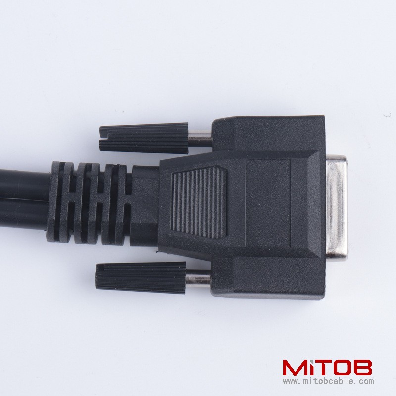 DB15Pin to J1939 9pin and J1708 6PIN diagnostic  cable for truck